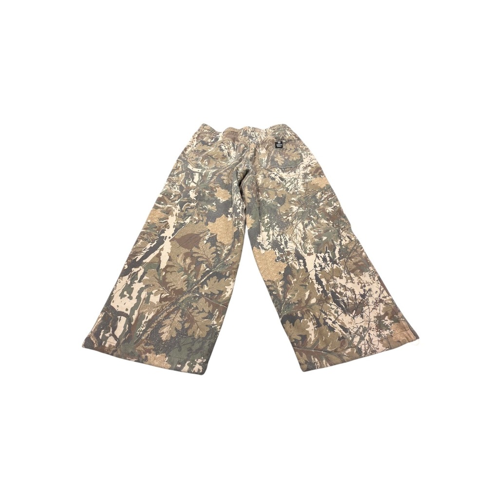 Ninth Hall Sweatpants Mens Medium Camo Wide Leg Bungee Real Tree Fleece Brown - Picture 10 of 11